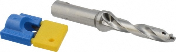 Iscar 3202443 Replaceable Tip Drill: 0.374 to 0.39 Drill Dia, 1.87" Max Depth, 0.5 Weldon Flat Shank Image