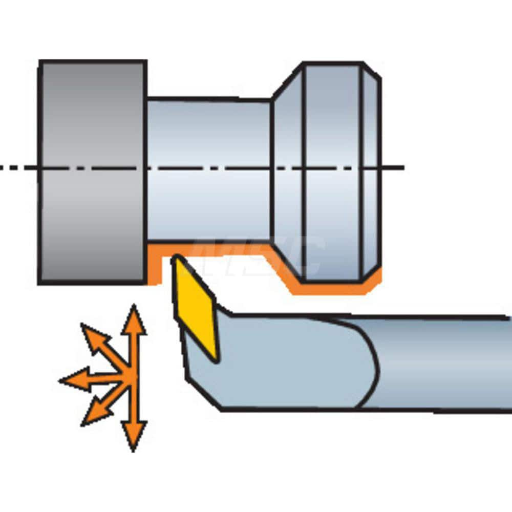 Sandvik Coromant - Indexable Boring Bar: A12S-SVUBL2-EB1, 1.0118" Min ...