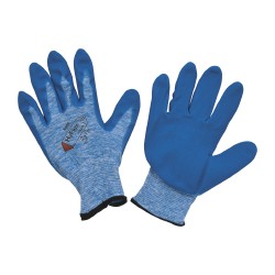 Series 11-920 General Purpose Work Gloves: X-Large, Nitrile-Coated Heather Nylon