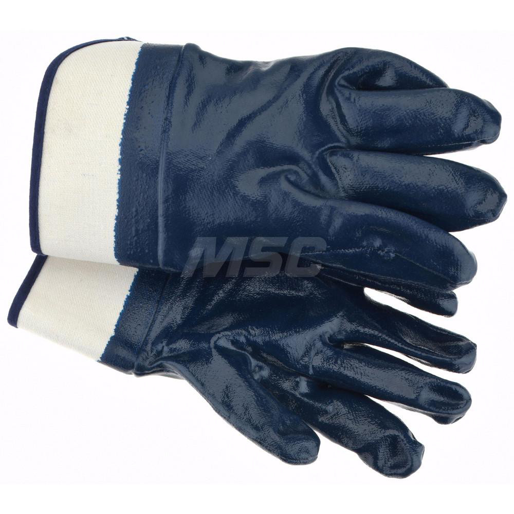 General Purpose Work Gloves: Medium, Nitrile Coated, Jersey