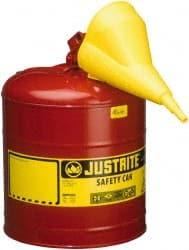 Justrite. 7150110 Safety Can: 5 gal, Steel 