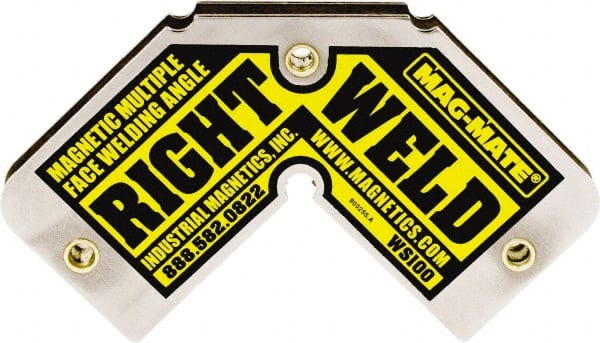 Mag-Mate WS100 4-3/4" Wide x 9/16" Deep x 2-3/4" High Ceramic Magnetic Welding & Fabrication Square 