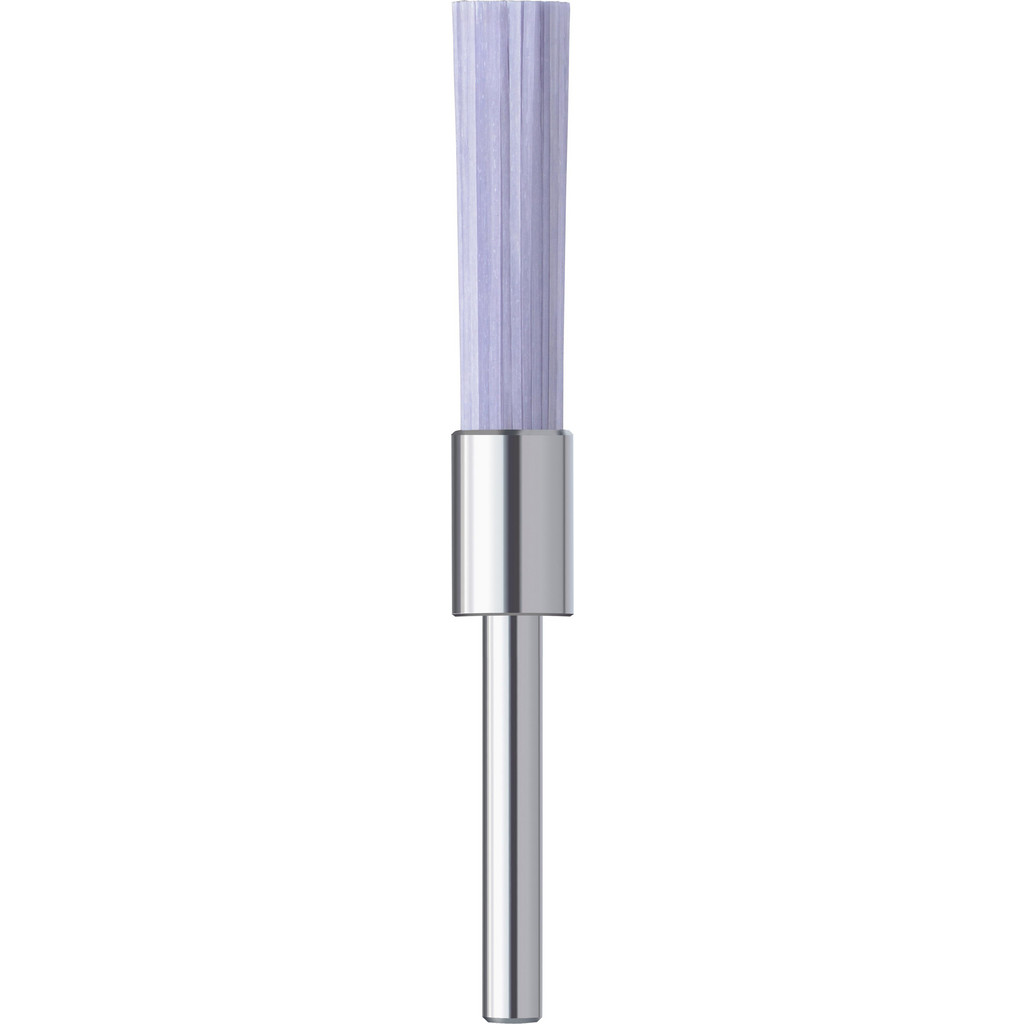 Noga MT End Brush: 5 mm Dia, Ceramic, Flat Faced & Straight Wire - 20 mm Trim Length, 3 mm Shank Dia, 12,000 Max RPM | Part #UF4050