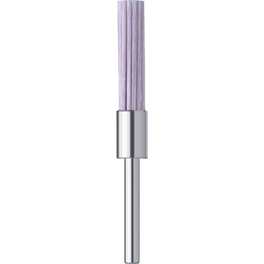 Noga MT End Brush: 5 mm Dia, Ceramic, Flat Faced & Straight Wire - 20 mm Trim Length, 3 mm Shank Dia, 12,000 Max RPM | Part #UF4350