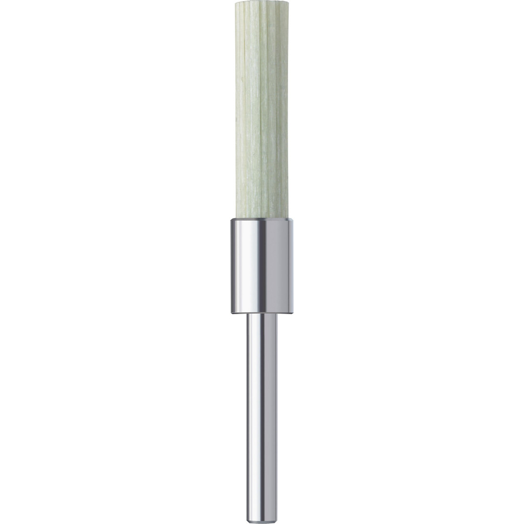Noga MT End Brush: 5 mm Dia, Ceramic, Flat Faced & Straight Wire - 20 mm Trim Length, 3 mm Shank Dia, 12,000 Max RPM | Part #UF4850