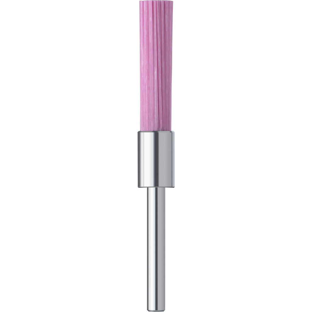 Noga MT End Brush: 5 mm Dia, Ceramic, Flat Faced & Straight Wire - 20 mm Trim Length, 3 mm Shank Dia, 12,000 Max RPM | Part #UF4950