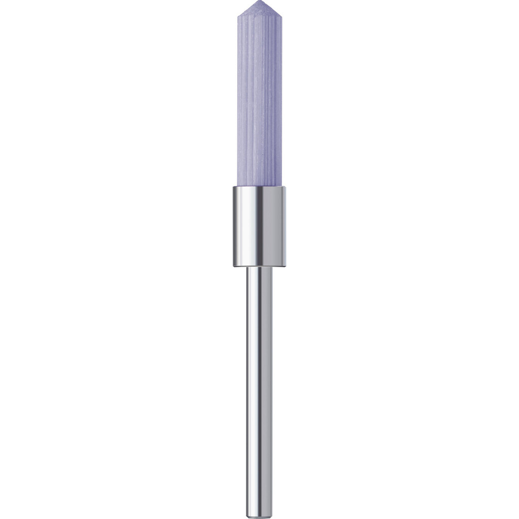 Noga MT End Brush: 5 mm Dia, Ceramic, Flat Faced & Straight Wire - 20 mm Trim Length, 3 mm Shank Dia, 12,000 Max RPM | Part #UF6050