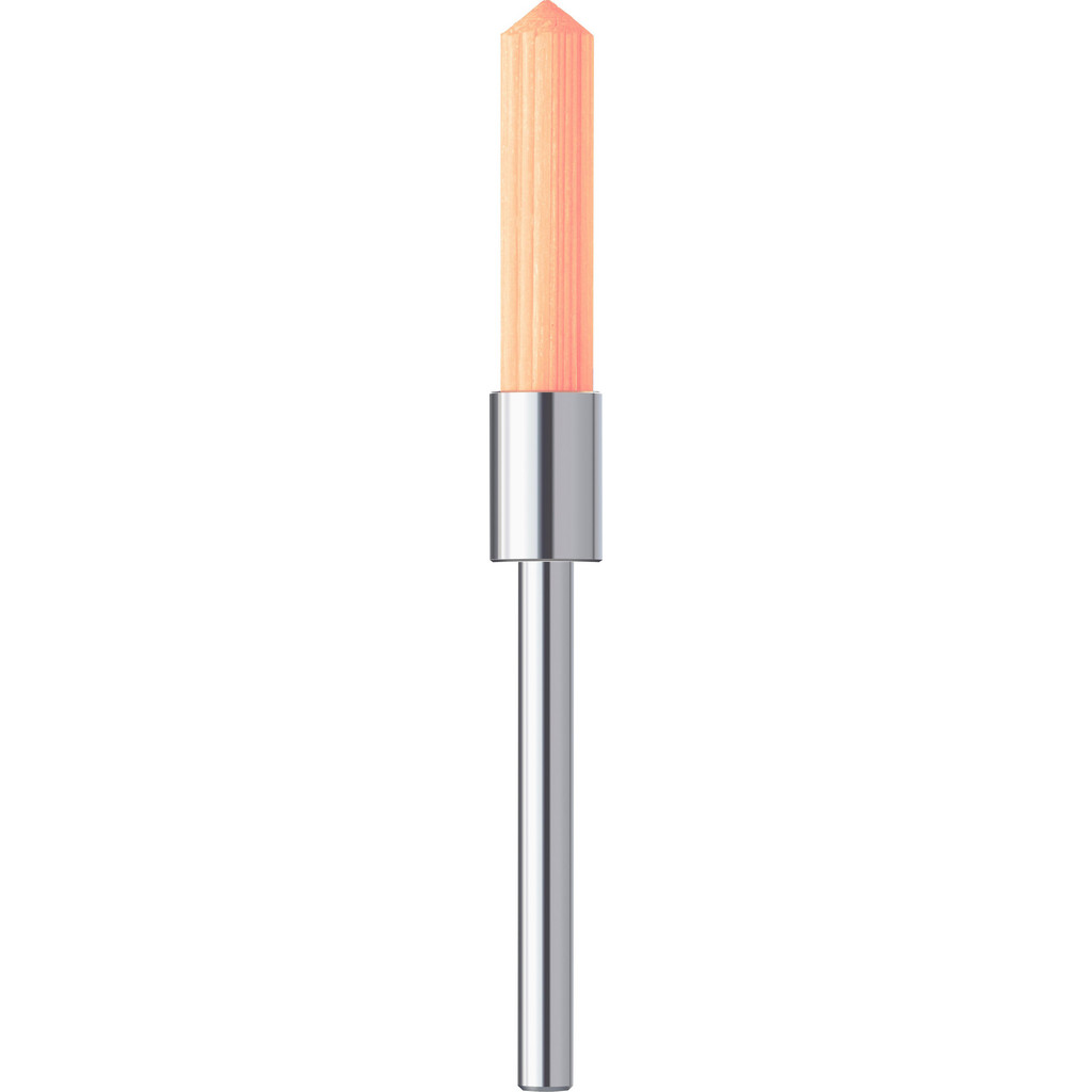 Noga MT End Brush: 5 mm Dia, Ceramic, Flat Faced & Straight Wire - 20 mm Trim Length, 3 mm Shank Dia, 12,000 Max RPM | Part #UF6450