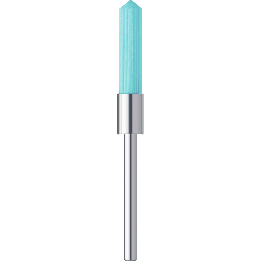 Noga MT End Brush: 5 mm Dia, Ceramic, Flat Faced & Straight Wire - 20 mm Trim Length, 3 mm Shank Dia, 12,000 Max RPM | Part #UF6550