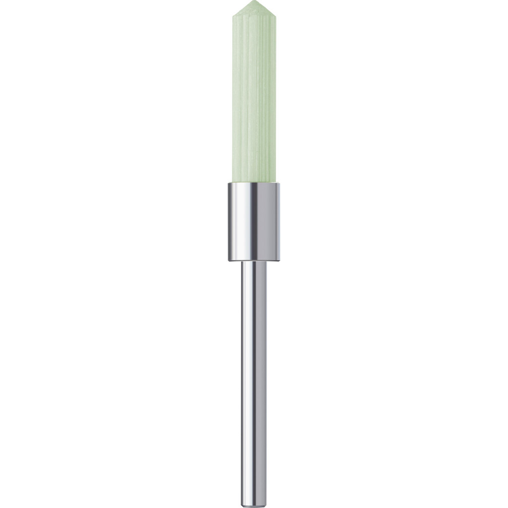 Noga MT End Brush: 5 mm Dia, Ceramic, Flat Faced & Straight Wire - 20 mm Trim Length, 3 mm Shank Dia, 12,000 Max RPM | Part #UF6850