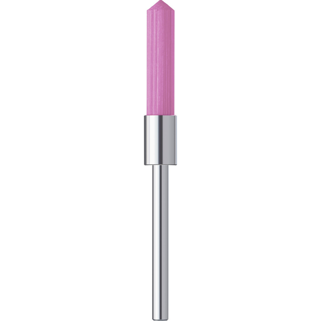Noga MT End Brush: 5 mm Dia, Ceramic, Flat Faced & Straight Wire - 20 mm Trim Length, 3 mm Shank Dia, 12,000 Max RPM | Part #UF6950