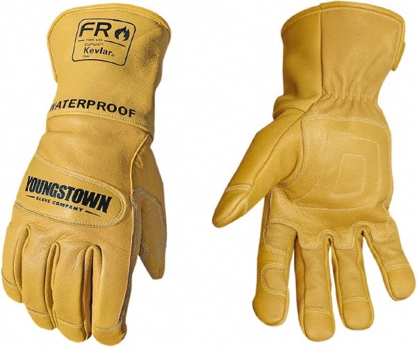 Size 2XL, Leather or Synthetic Leather, Arc Flash, Flame Resistant & Waterproof Gloves