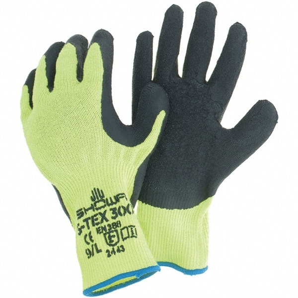 SHOWA S-TEX 300 Polyester Cut Resistant Gloves Rubber Coated Palm (A4)