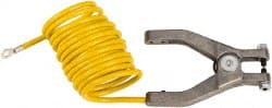 Justrite. 8497 Drum Bondwires; End Style: Hand Clamp + <" Terminal ; Length (Feet): 10 ; Insulated: Yes 