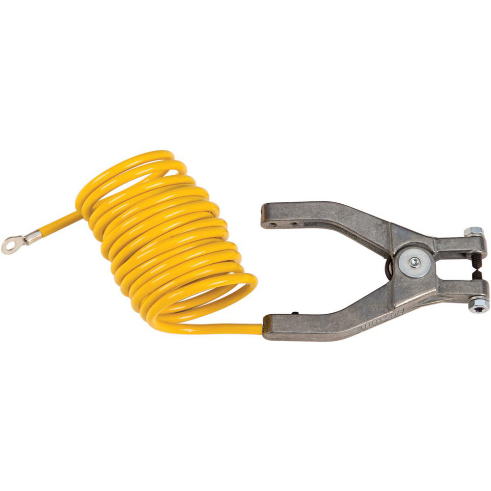 Drum Bondwires: End Style: Hand Clamp + ¼" Terminal; Insulated: Yes; Manufacturer's Part Number: 08497; Anti-static: Yes