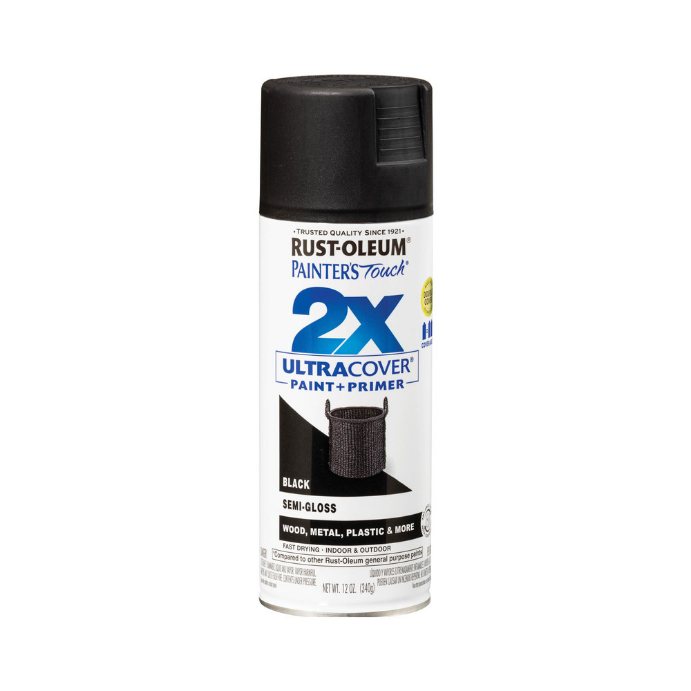 Rust-Oleum - Painter's Touch 2X Ultra Cover Spray Paint, Black