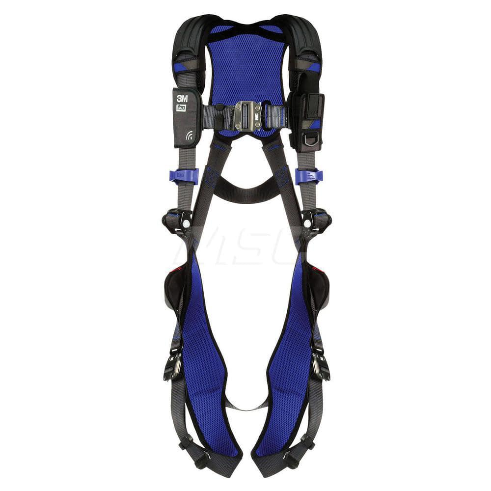 Fall Protection Harnesses: 420 Lb, Vest Style, Size Large, For General Purpose, Back