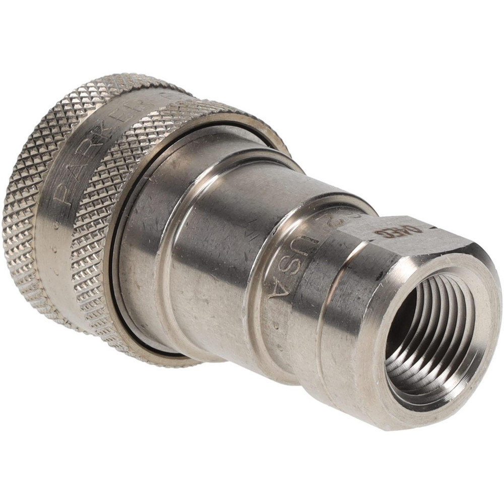 Hydraulic Hose Female Pipe Rigid Coupler Fitting: 3/8", 1,500 psi
