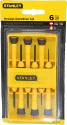 Screwdriver Set: 6 Pc, Phillips & Slotted