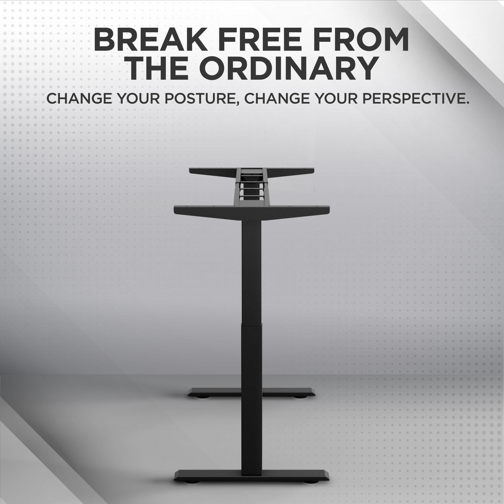 Uncaged Ergonomics - Height-Adjustable Desk Bases: Base Material: Steel ...