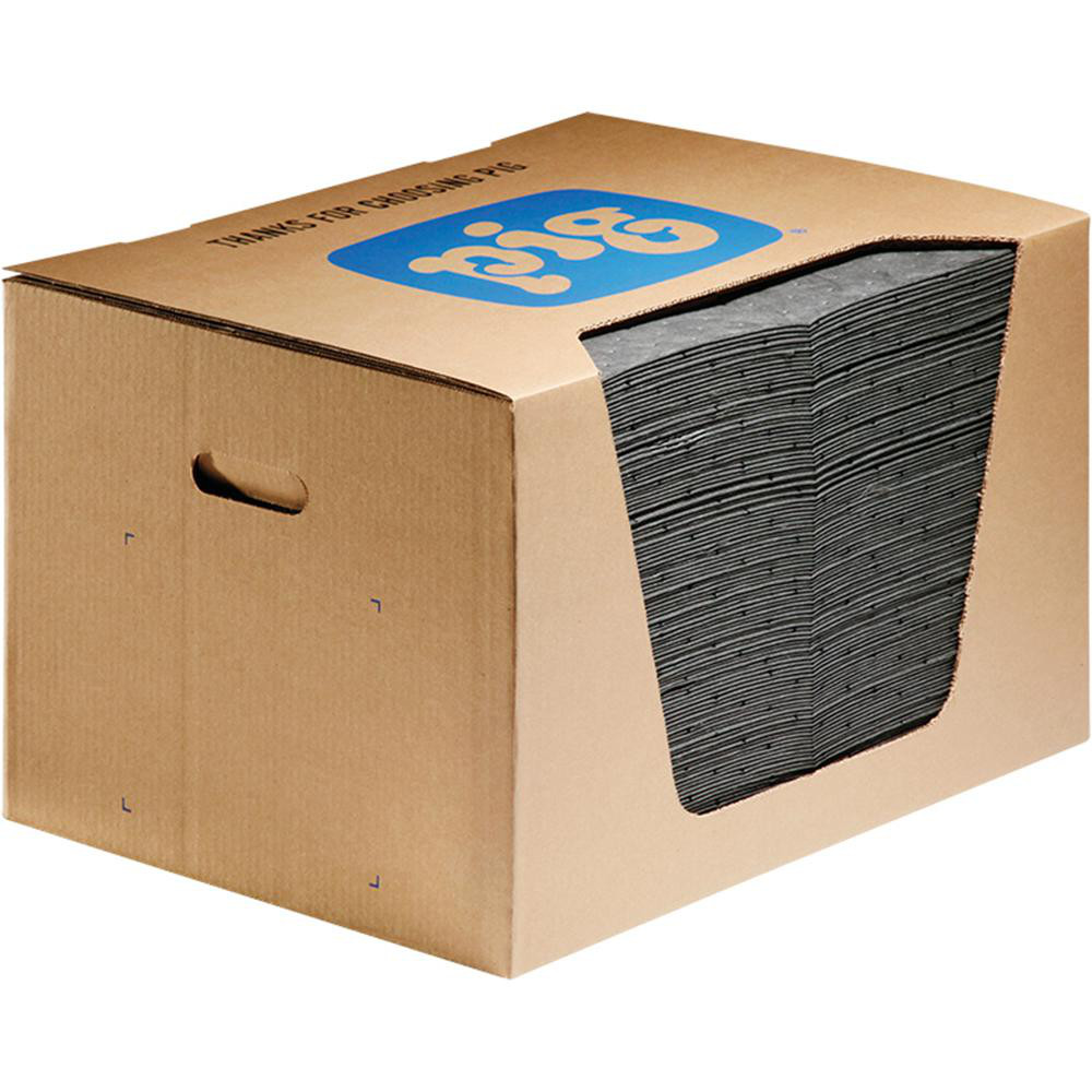 Sorbent Pad: For Universal Use, Medium Weight, 20" Long, 15" Wide, 22 gal