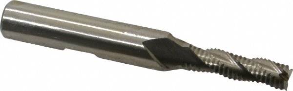 Value Collection 724-2026 Square End Mill: 1/4 Dia, 7/8 LOC, 3/8 Shank Dia, 2-11/16 OAL, 3 Flutes, Cobalt Image