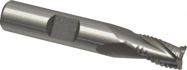 Value Collection 724-2047 Square End Mill: 5/16 Dia, 7/16 LOC, 3/8 Shank Dia, 2-3/16 OAL, 3 Flutes, Cobalt Image