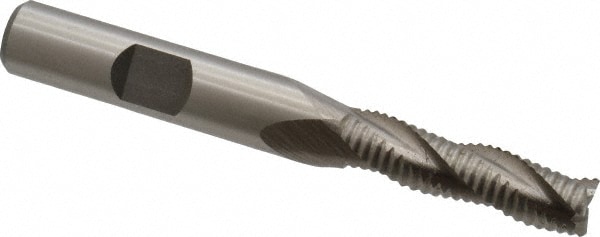 Value Collection 724-2056 Square End Mill: 5/16 Dia, 1-1/8 LOC, 3/8 Shank Dia, 2-15/16 OAL, 3 Flutes, Cobalt Image