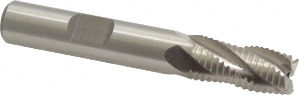 Value Collection 724-2077 Square End Mill: 3/8 Dia, 3/4 LOC, 3/8 Shank Dia, 2-1/2 OAL, 4 Flutes, Cobalt Image