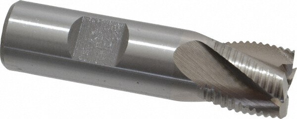 Value Collection 724-2173 Square End Mill: 3/4 Dia, 3/4 LOC, 3/4 Shank Dia, 3 OAL, 4 Flutes, Cobalt Image