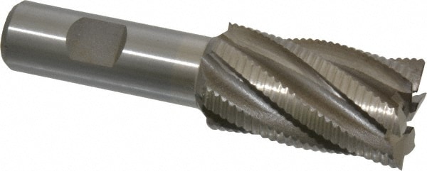 Value Collection 724-2278 Square End Mill: 1-1/8 Dia, 2 LOC, 3/4 Shank Dia, 4-1/4 OAL, 6 Flutes, Cobalt Image