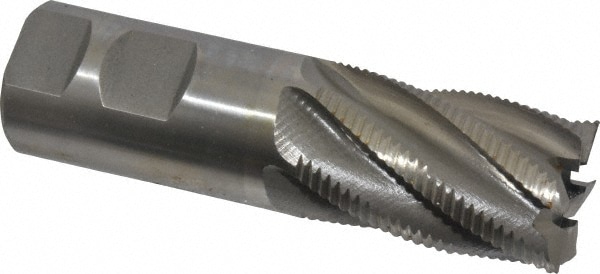 Value Collection 724-2302 Square End Mill: 1-1/4 Dia, 2 LOC, 1-1/4 Shank Dia, 4-1/2 OAL, 6 Flutes, Cobalt Image