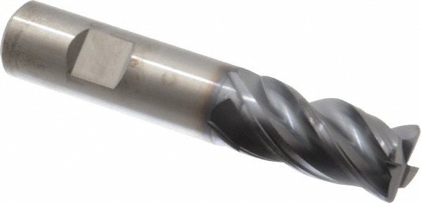Kennametal 4067277 Corner Radius End Mill: 3/4" Dia, 1-1/2" LOC, 0.06" Radius, 4 Flutes, Solid Carbide Image
