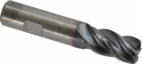 Kennametal 4067279 Corner Radius End Mill: 3/4" Dia, 1-1/2" LOC, 0.12" Radius, 4 Flutes, Solid Carbide Image