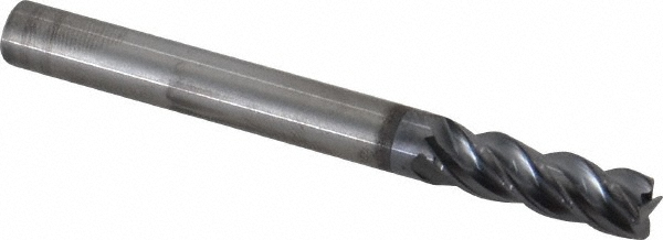Kennametal 4047724 Corner Chamfer End Mill: 0.25" Dia, 0.75" LOC, 4 Flute, 0.015" Chamfer Width, Solid Carbide Image