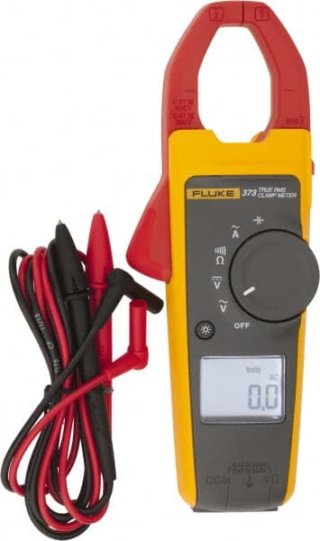 Clamp Meter: CAT III & CAT IV, 1.26" Jaw, Clamp On Jaw