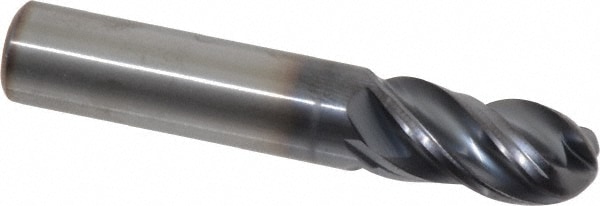 Kennametal 4067287 Ball End Mill: 0.4375" Dia, 0.875" LOC, 4 Flute, Solid Carbide Image