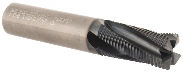 Kennametal 4048697 Square End Mill: 5/8 Dia, 1-1/4 LOC, 5/8 Shank Dia, 3-1/2 OAL, 4 Flutes, Solid Carbide Image