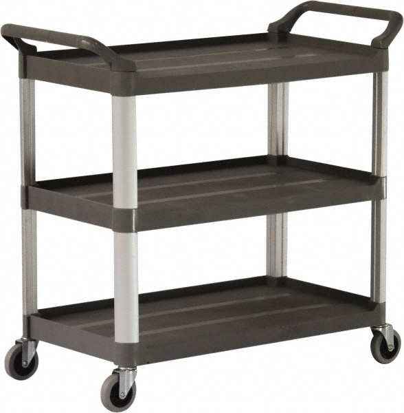 Shelf Utility Cart: Plastic, Black