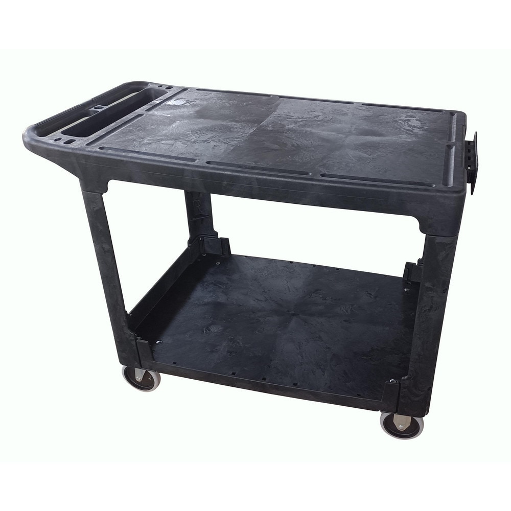 Shelf Utility Cart: Plastic, Black