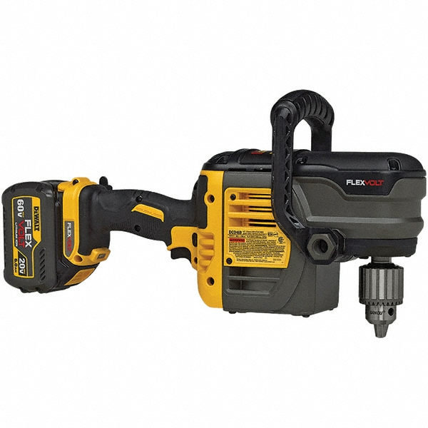 DeWALT 60 Volt 1/2" Chuck Right Angle Handle Cordless Drill