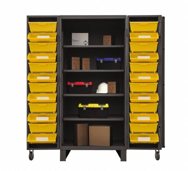 Durham 4 Shelf 24 Bin Storage Cabinet 52022233 Msc Industrial Supply