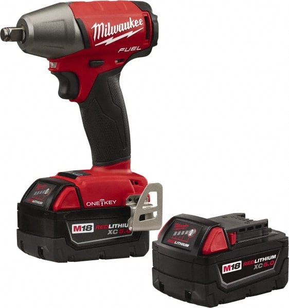 18V FUEL w/ONE-KEY 1/2 Compact Impact Wrench Kit w/Friction Ring + Bonus 5.0 Ah Battery