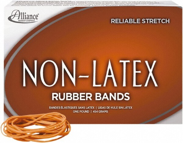 Pack of (1750), 4" Circumference, 1/16" Wide, Light-Duty Band Rubber Bands