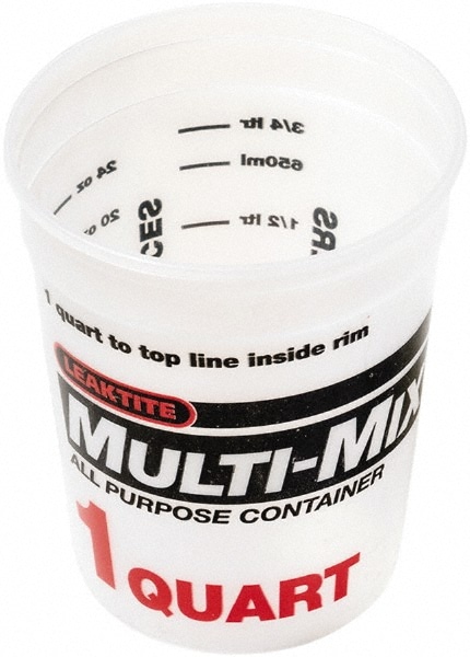 Leaktite Multi-Mix Plastic Container, 1 qt