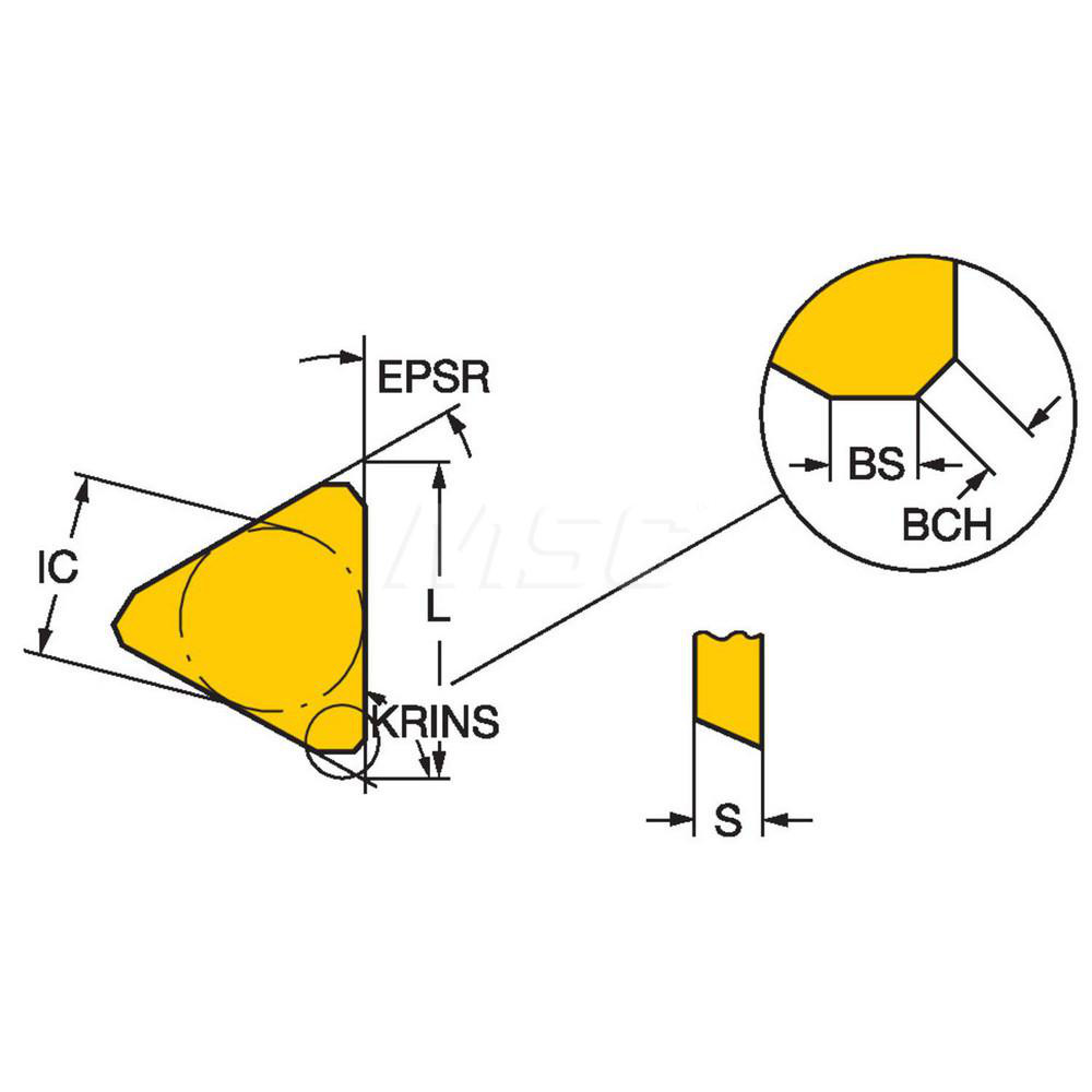 Sandvik Coromant Milling Insert TFAN 22 03 PF R H10 H10, Solid
