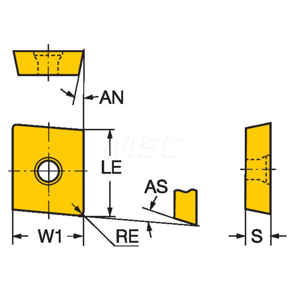 Sandvik Coromant - Milling Insert: ANSI R216.2-17 03 08-1 235, ISO R216 ...