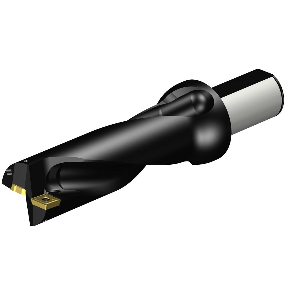 5-13/16" Max Drill Depth, 3xD, 1-7/8" Diam, Indexable Insert Drill