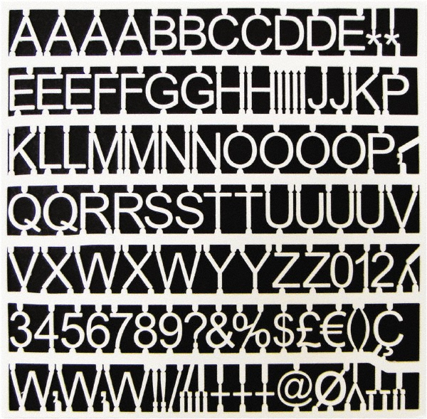 MasterVision Plastic Letter Kits; Display Size 1; Number of