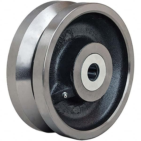 3-1/4 Hub 5000 lbs Capacity 8 x 3 Ductile Iron V-Groove Wheel 